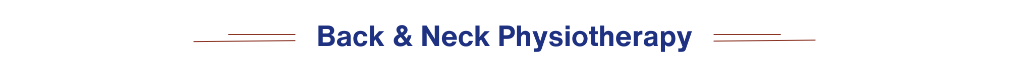 Back & Neck Physiotherapy