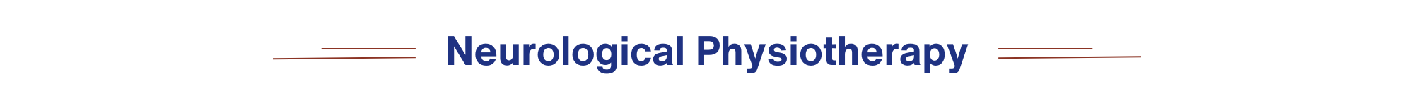 Neurological Physiotherapy