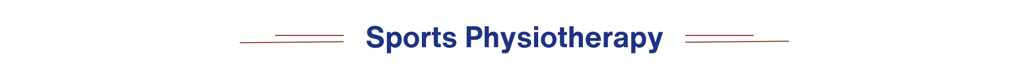 Sports Physiotherapy