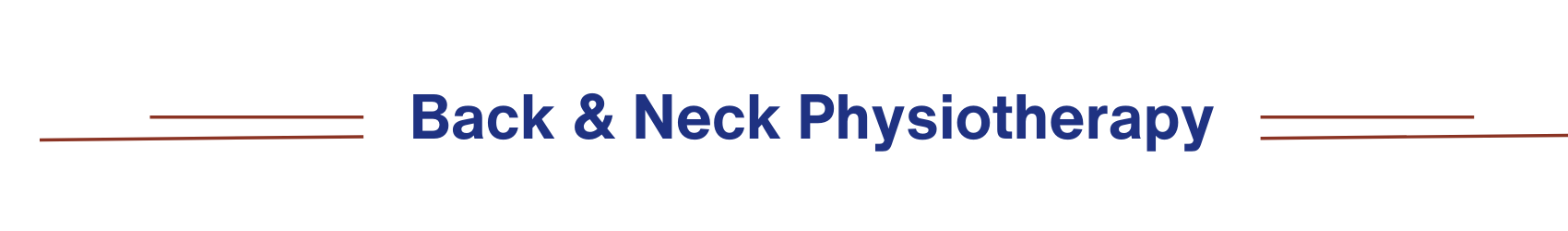 Back & Neck Physiotherapy