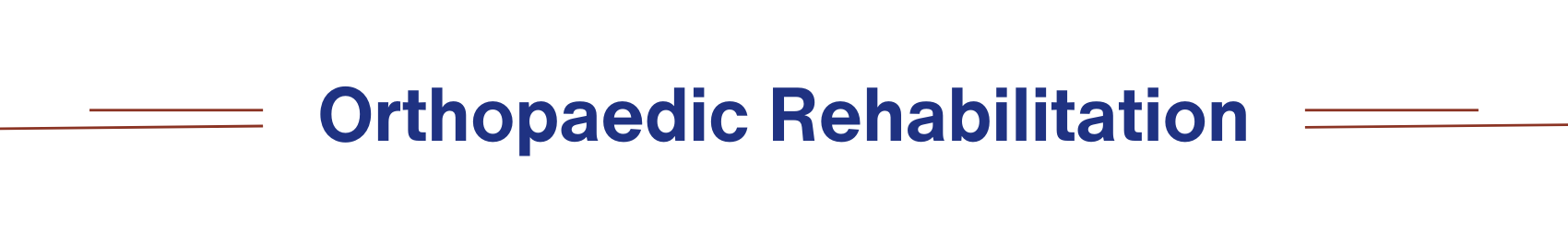 Orthopaedic Rehabilitation