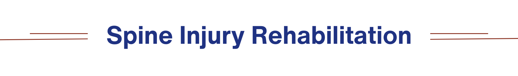 Spine Injury Rehabilitation